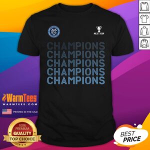 Official New York City FC Fanatics 2021 MLS Cup Champions Standard T-Shirt