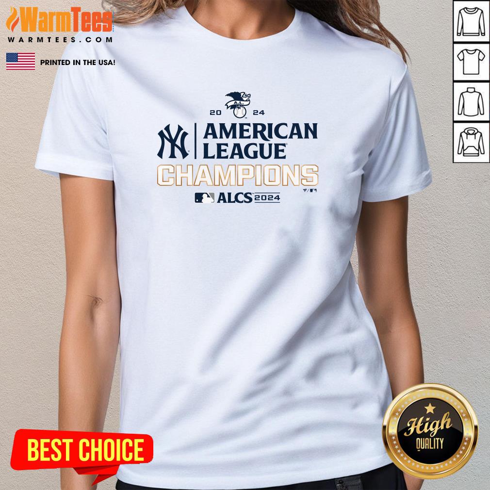 Official New York Yankees 2024 American League Champions Locker Room T-Shirt - Image 2