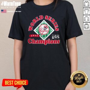 Alternative view of Official New York Yankees 2024 World Series Champions Franchise T-Shirt
