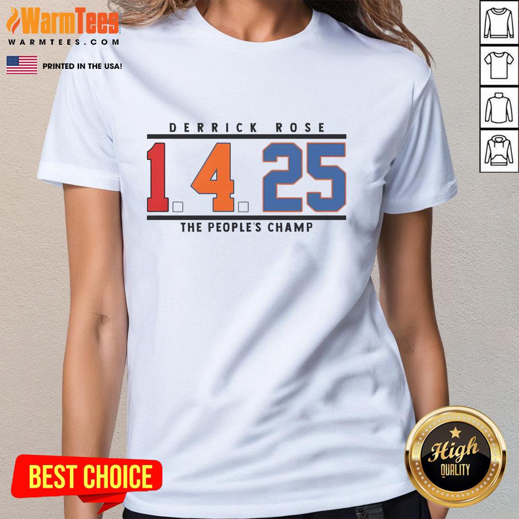 Official Nice Derrick Rose 1 4 25 Basketball Retirement Pooh NY Knicks And Chicago Bulls T-Shirt - Image 3