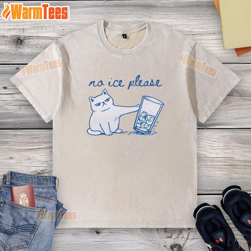 Official No ICE Please Cute Cat T-Shirt - Image 6