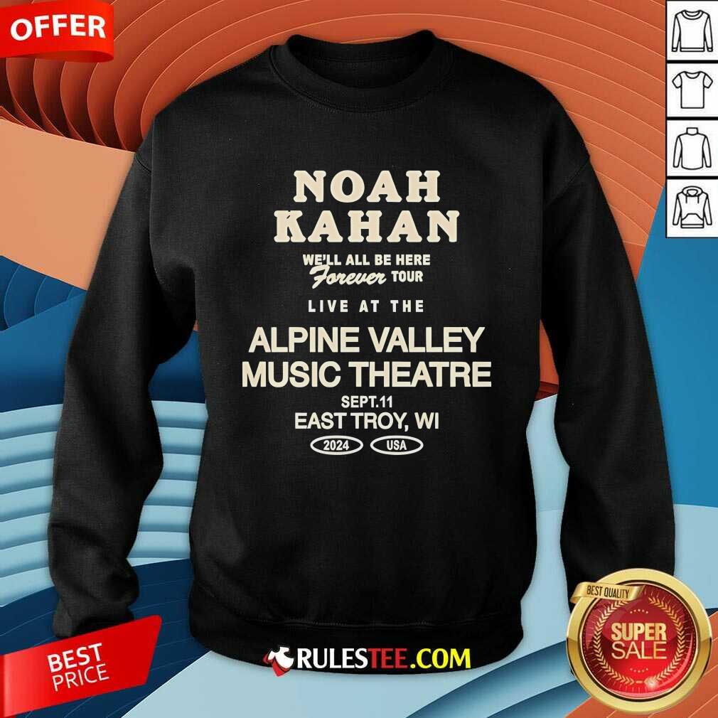 Official Noah Kahan Sept 11 2024 Live At The Alpine Valley East Troy Wi Concert T-Shirt - Image 3