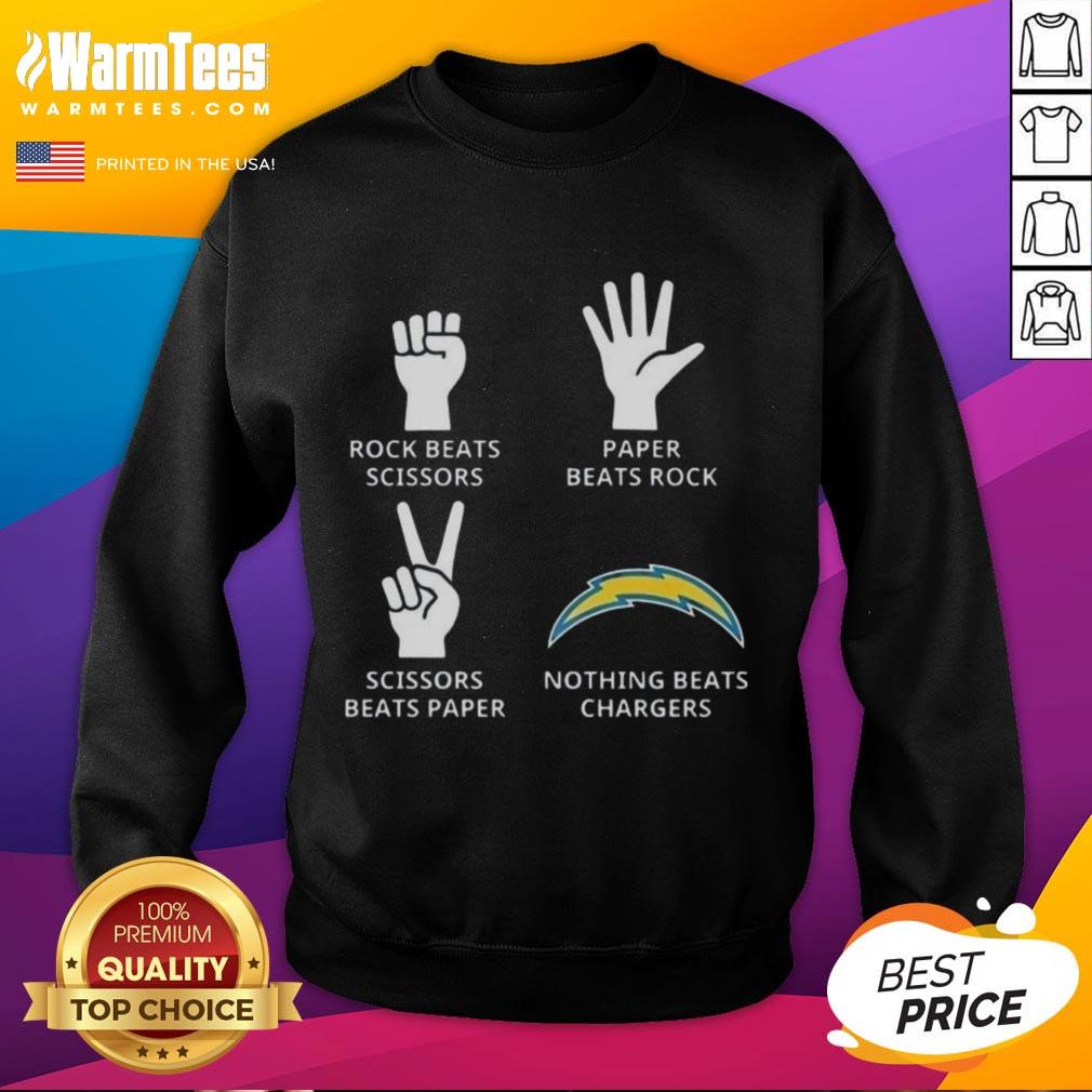 Official Nothing Beats Los Angeles Chargers Football Logo T-Shirt - Image 5