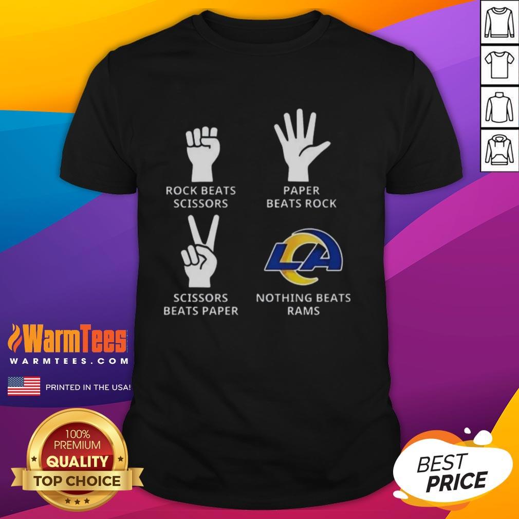 Official Nothing Beats Los Angeles Rams Football Logo T-Shirt