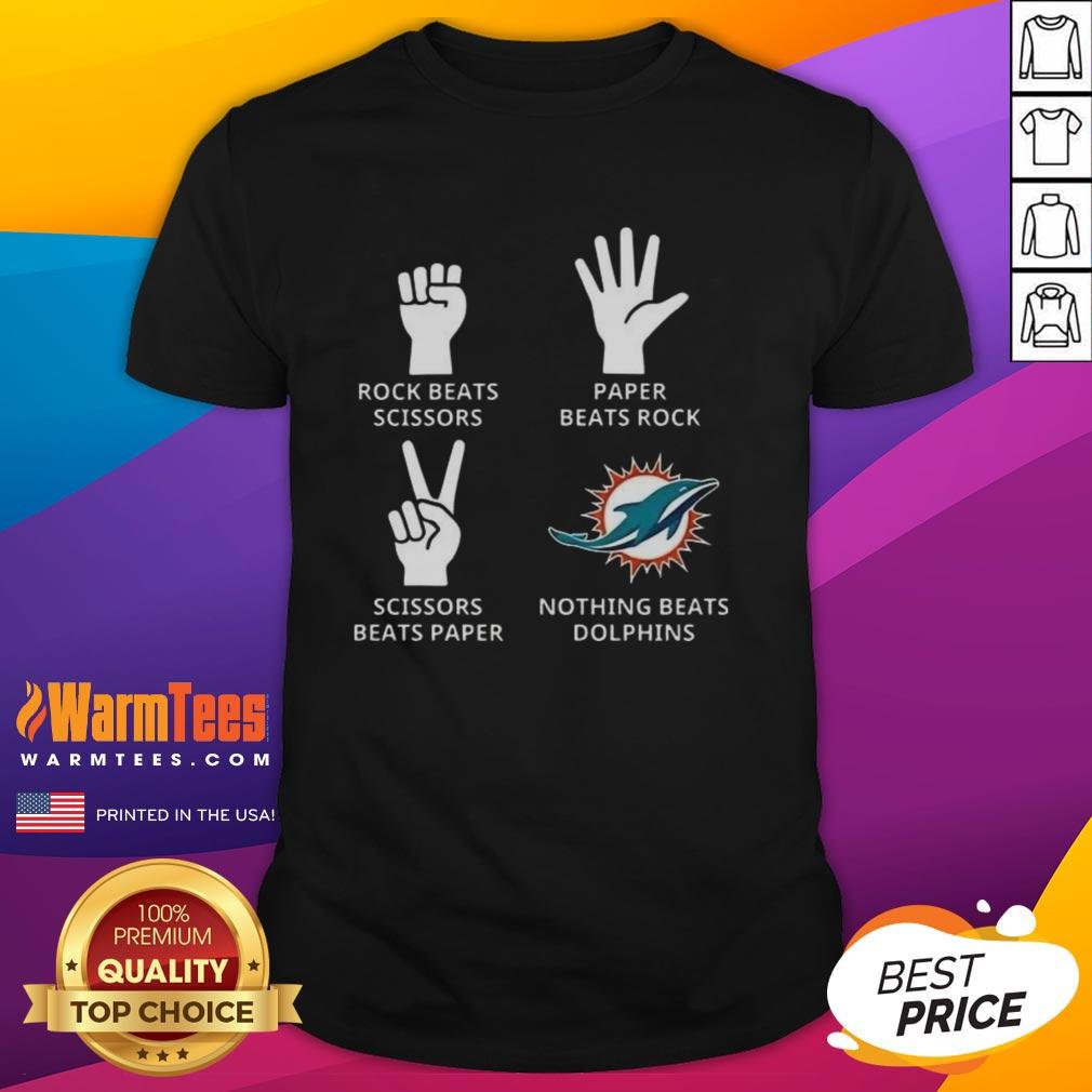 Official Nothing Beats Miami Dolphins Football Logo T-Shirt