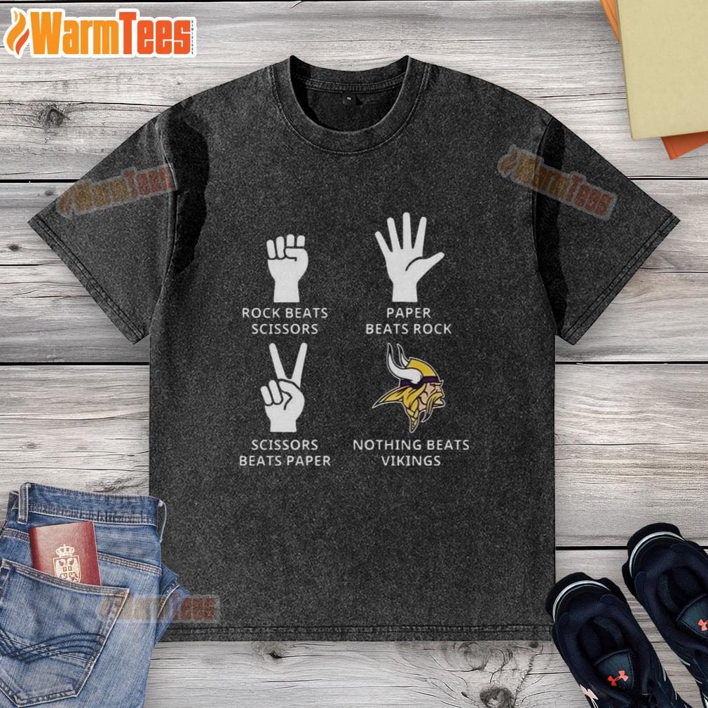 Official Nothing Beats Minnesota Vikings Football Logo T-Shirt - Image 6