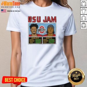 Alternative view of Official OSU Jam Egbuka And Smith T-Shirt