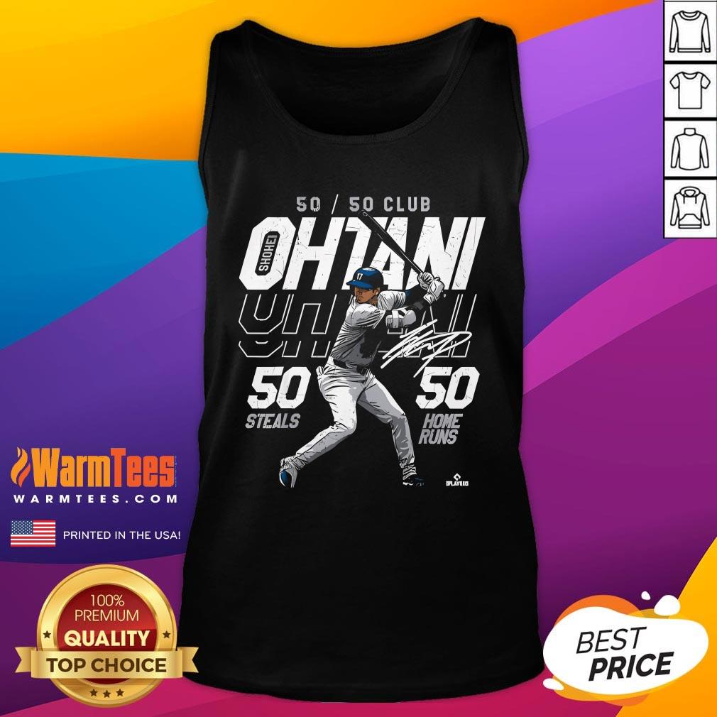 Official Ohtani 50-50 Milestone Home Runs Shohei Ohtani MLBPA T-Shirt - Image 5