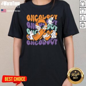 Alternative view of Official Oncology Nurse Ghost Halloween T-Shirt