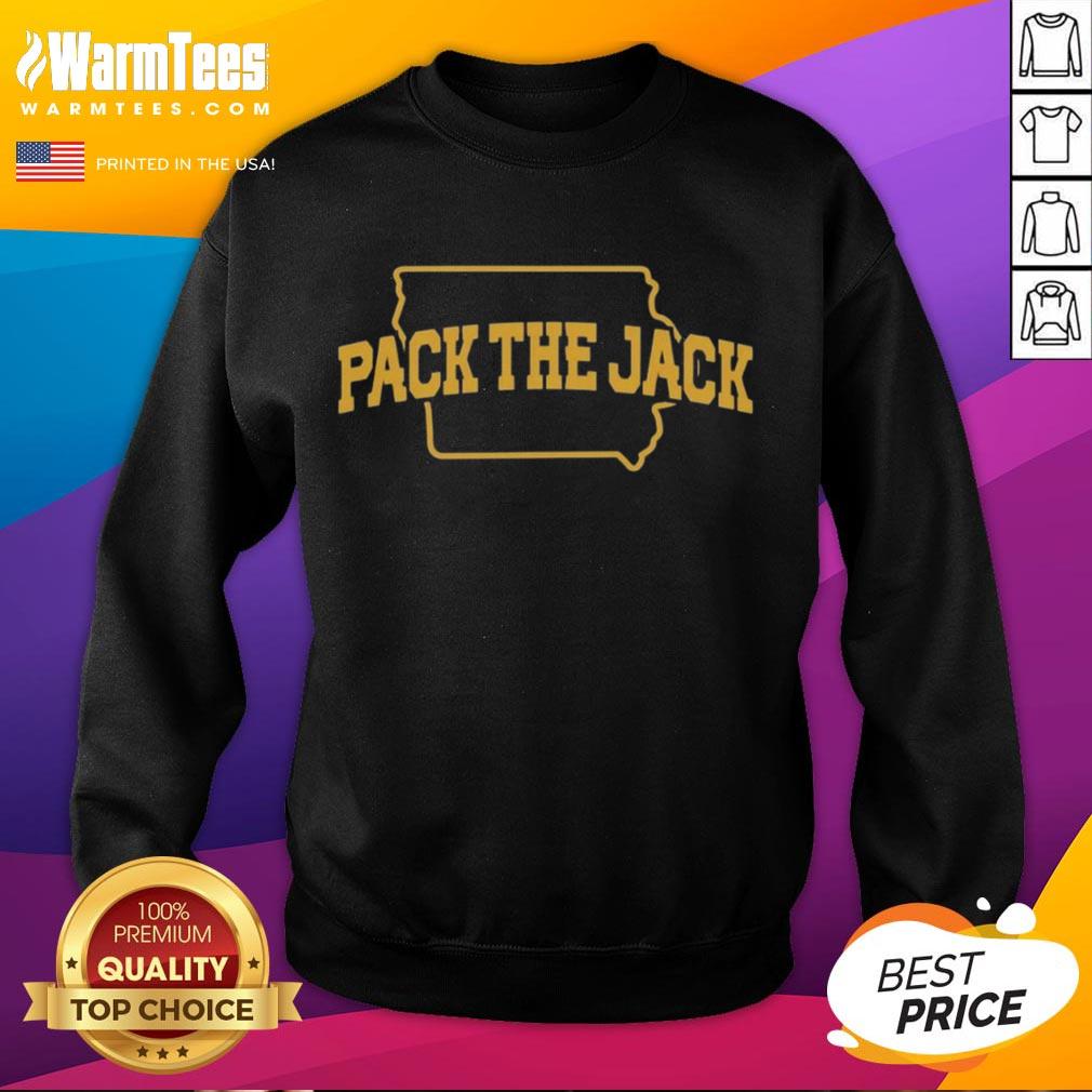 Official Pack The Jack Iowa Hawkeyes Football T-Shirt - Image 5