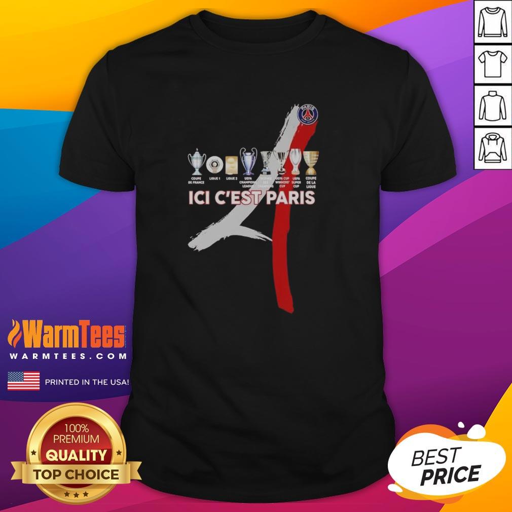 Official Paris Saint-Germain Football ICI C'est Paris Trophy T-Shirt