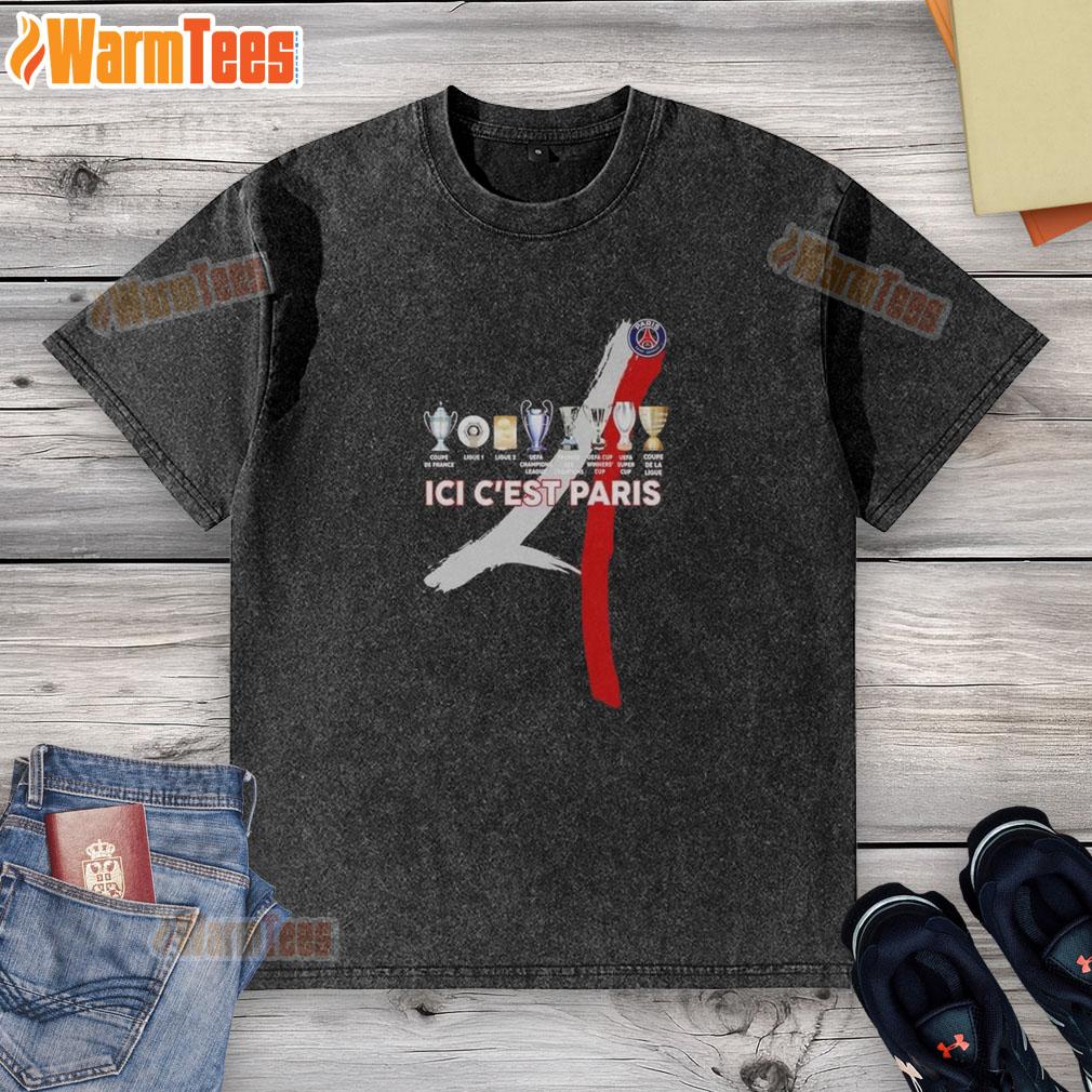 Official Paris Saint-Germain Football ICI C'est Paris Trophy T-Shirt - Image 6