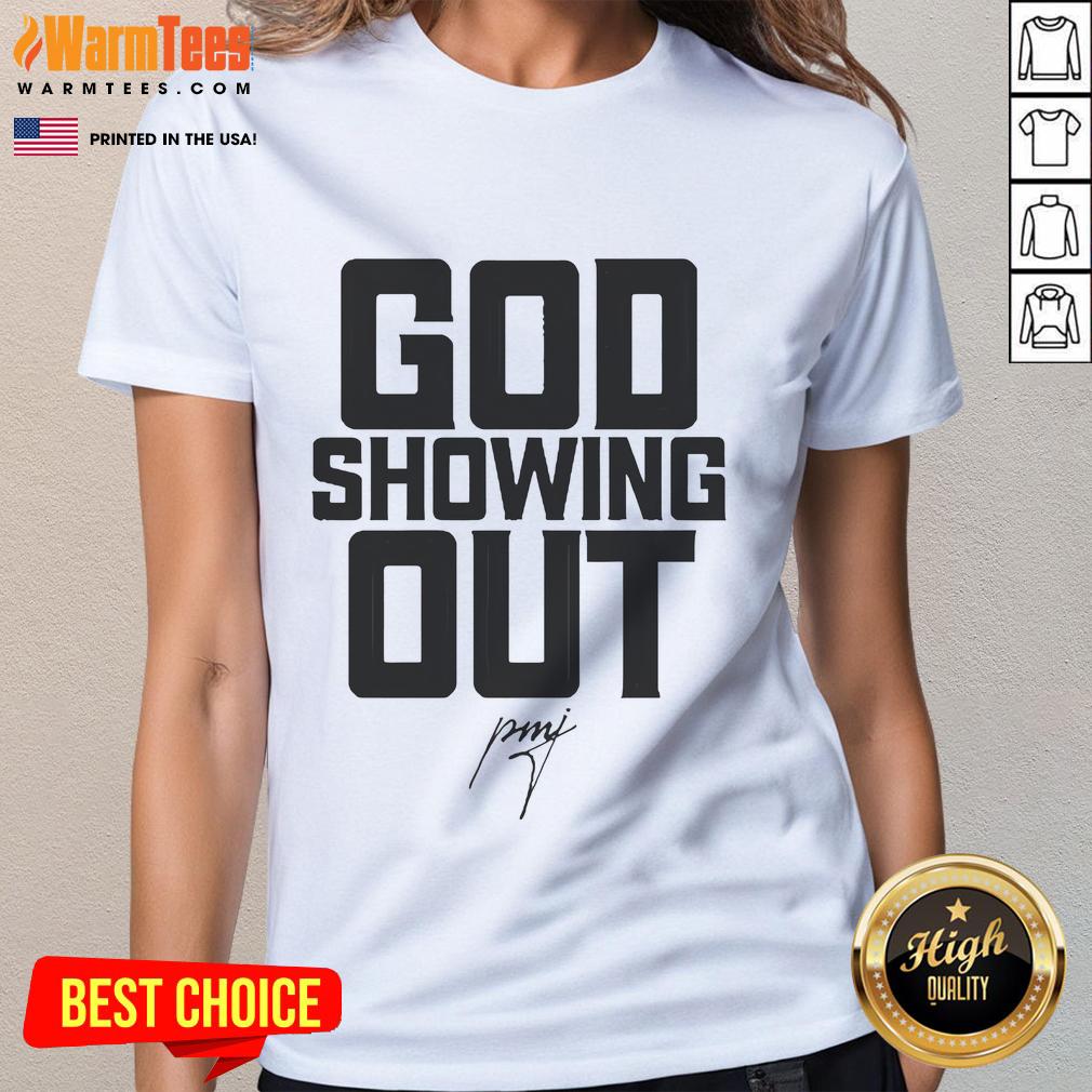 Official Pastor Mike Jr. God Showing Out T-Shirt - Image 3