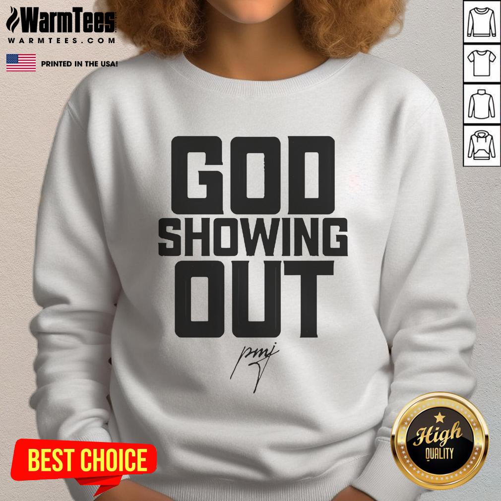 Official Pastor Mike Jr. God Showing Out T-Shirt - Image 5