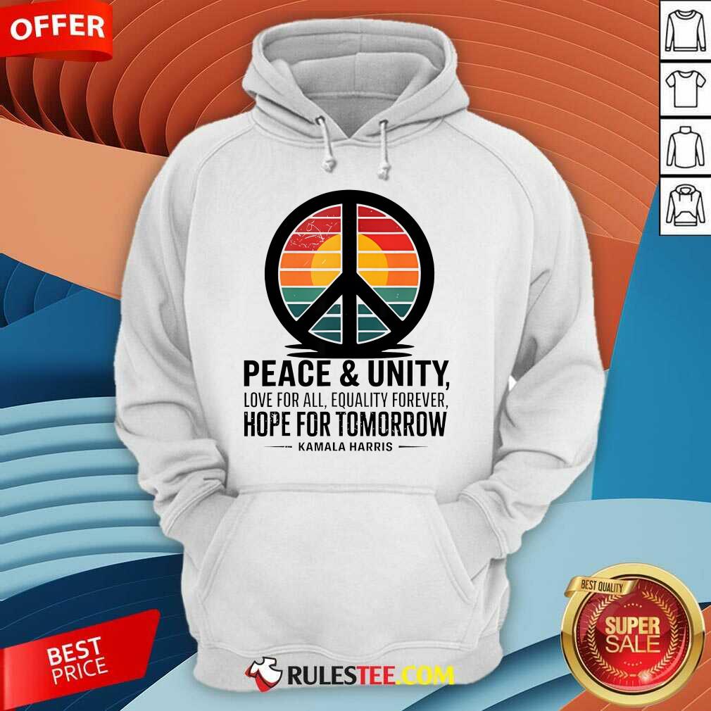 Official Peace Unity Love For All Equality Forever Hope For Tomorrow T-Shirt - Image 5