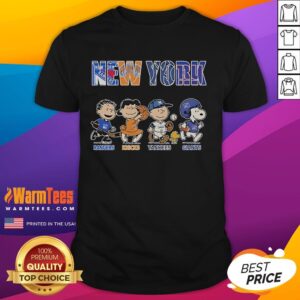 Official Peanuts New York Rangers Knicks Yankees Giants T-Shirt
