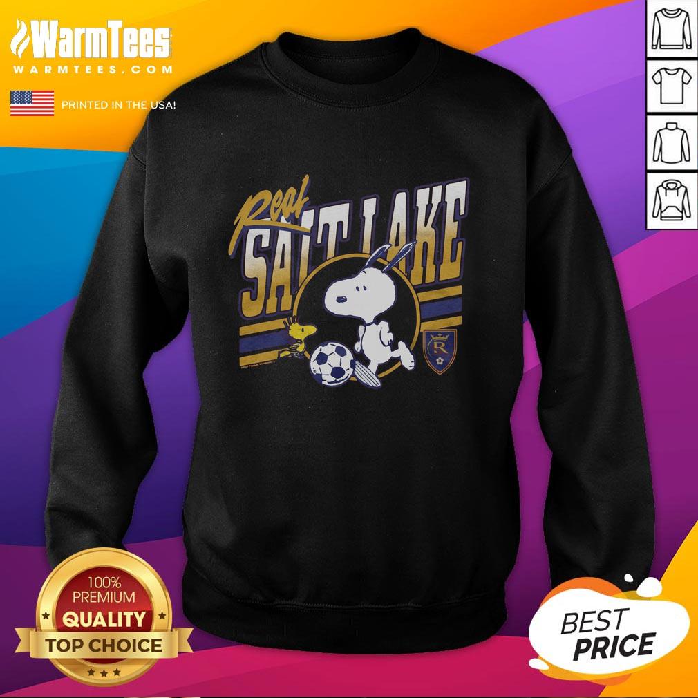 Official Peanuts Snoopy X Real Salt Lake T-Shirt - Image 5