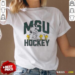 Alternative view of Official Peanuts X Michigan State Hockey T-Shirt