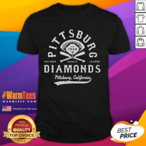 Official Pittsburg Diamonds California Defunct Baseball T-Shirt