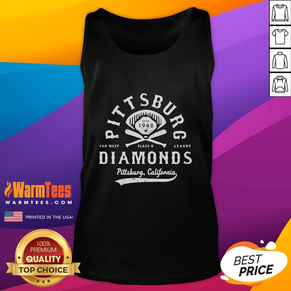 Official Pittsburg Diamonds California Defunct Baseball T-Shirt - Image 4