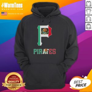 Alternative view of Official Pittsburgh Pirates Baseball X Mexican Flag T-Shirt