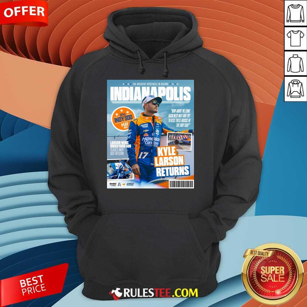 Official Poster Kyle Larson Returns The Greatest Spectacle In Racing T-Shirt - Image 2