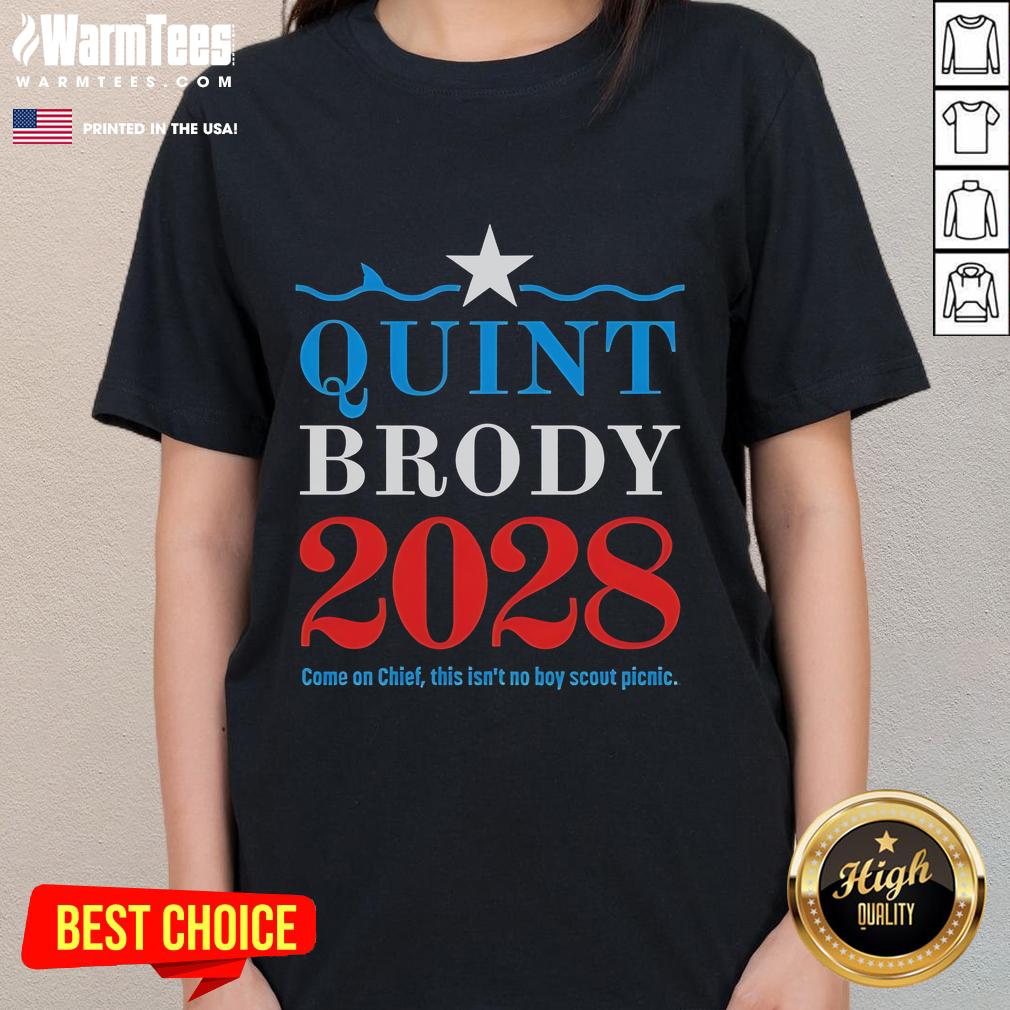 Official Quint Brody 2028 Come On Chief T-Shirt - Image 3