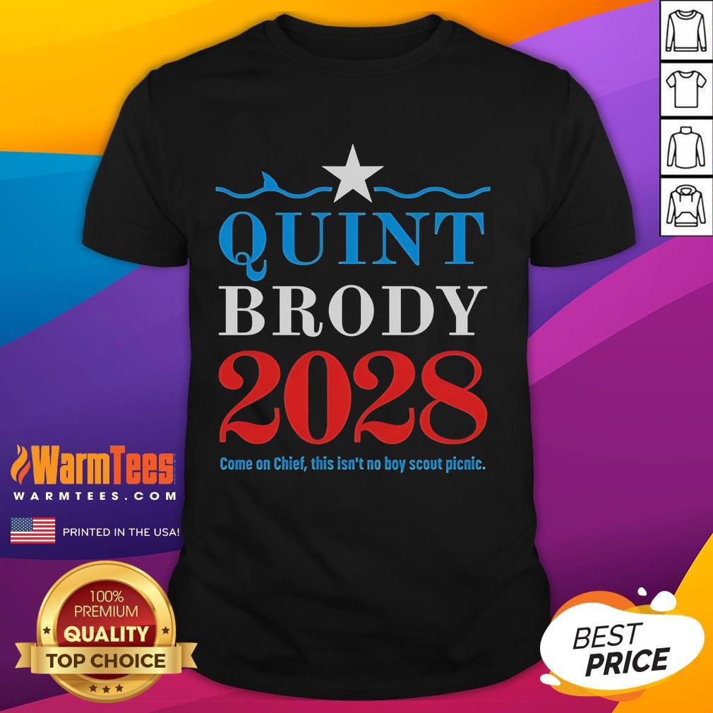 Official Quint Brody 2028 Come On Chief T-Shirt