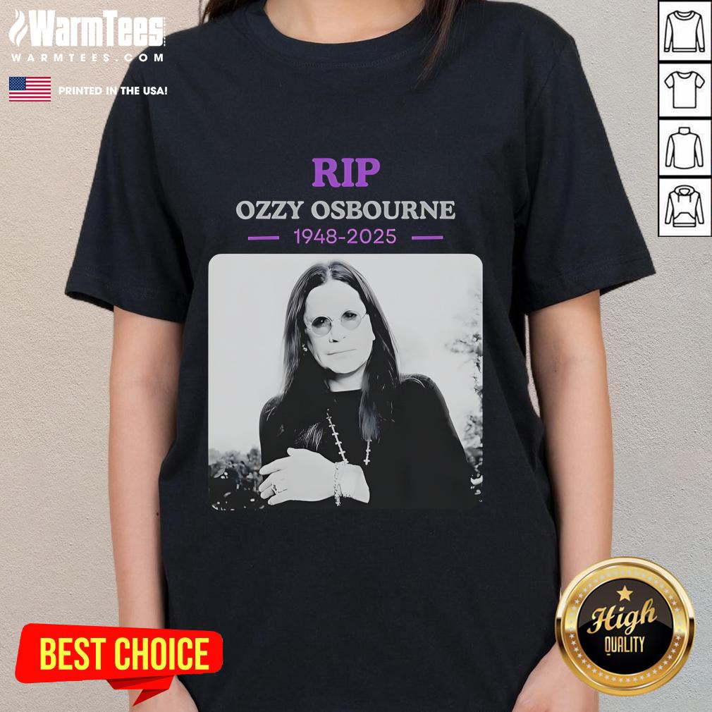 Official RIP Ozzy Osbourne Rest In Power 1948-2025 T-Shirt - Image 3