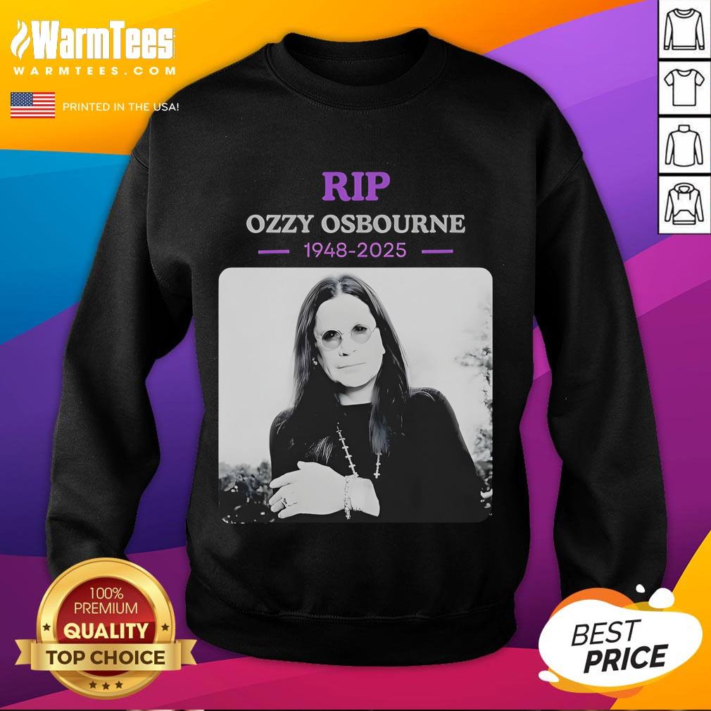 Official RIP Ozzy Osbourne Rest In Power 1948-2025 T-Shirt - Image 5