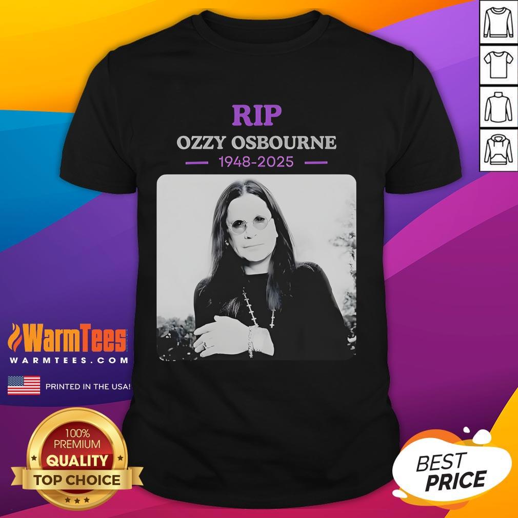 Official RIP Ozzy Osbourne Rest In Power 1948-2025 T-Shirt