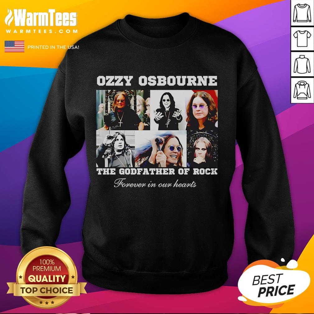 Official Rip Ozzy Osbourne The Godfather Of Rock T-Shirt - Image 5