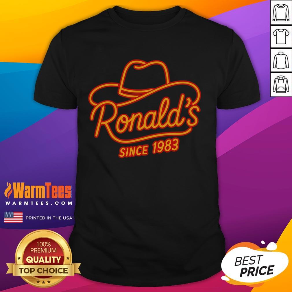 Official Ronald's Since 1983 T-Shirt