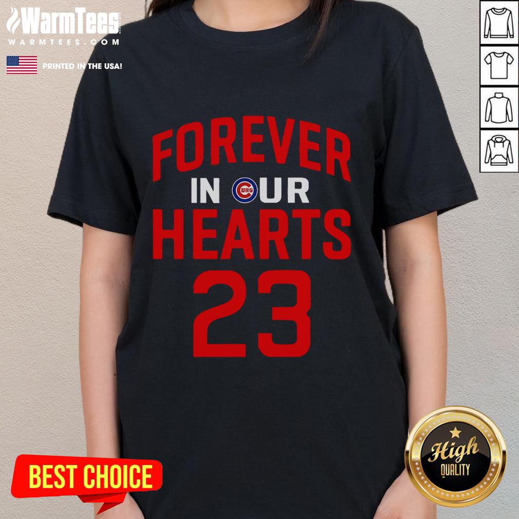 Official Ryne Sandberg Forever 23 In Our Hearts T-Shirt - Image 3