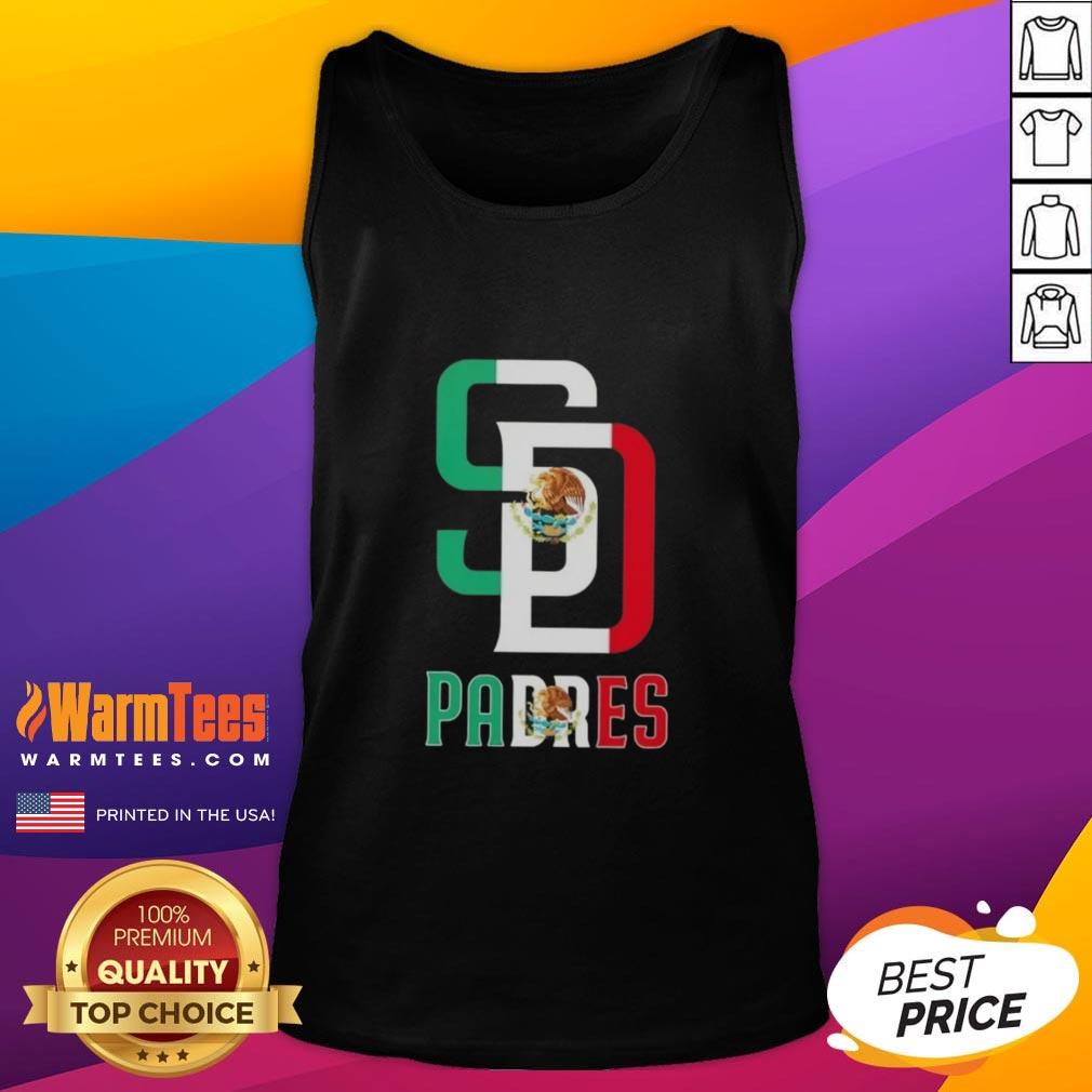 Official San Diego Padres Baseball X Mexican Flag T-Shirt - Image 4