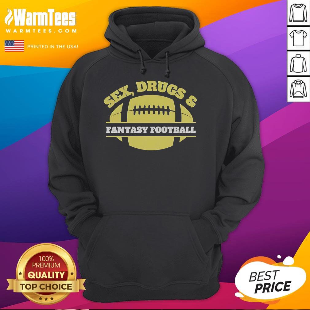 Official Sex Drugs And Fantasy Football T-Shirt - Image 2