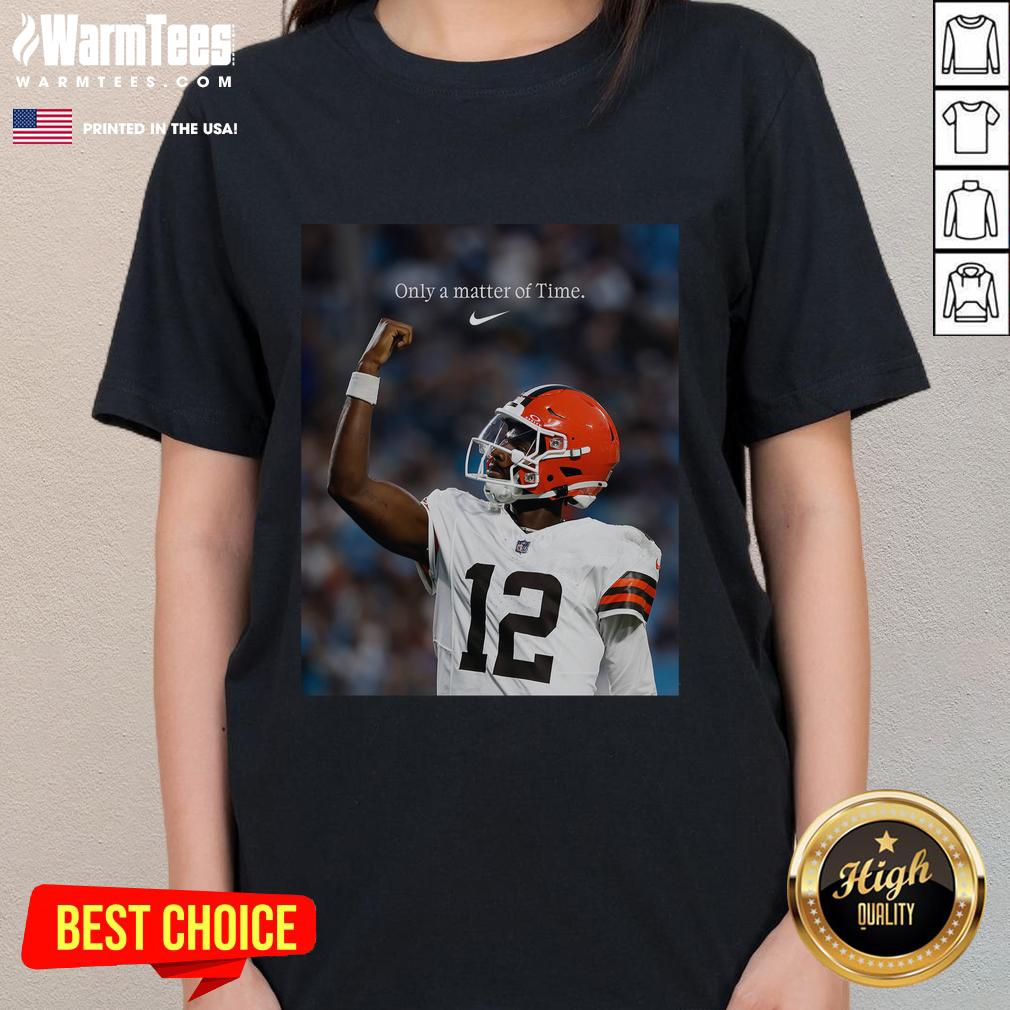 Official Shedeur Sanders Only A Matter Of Time T-Shirt - Image 3