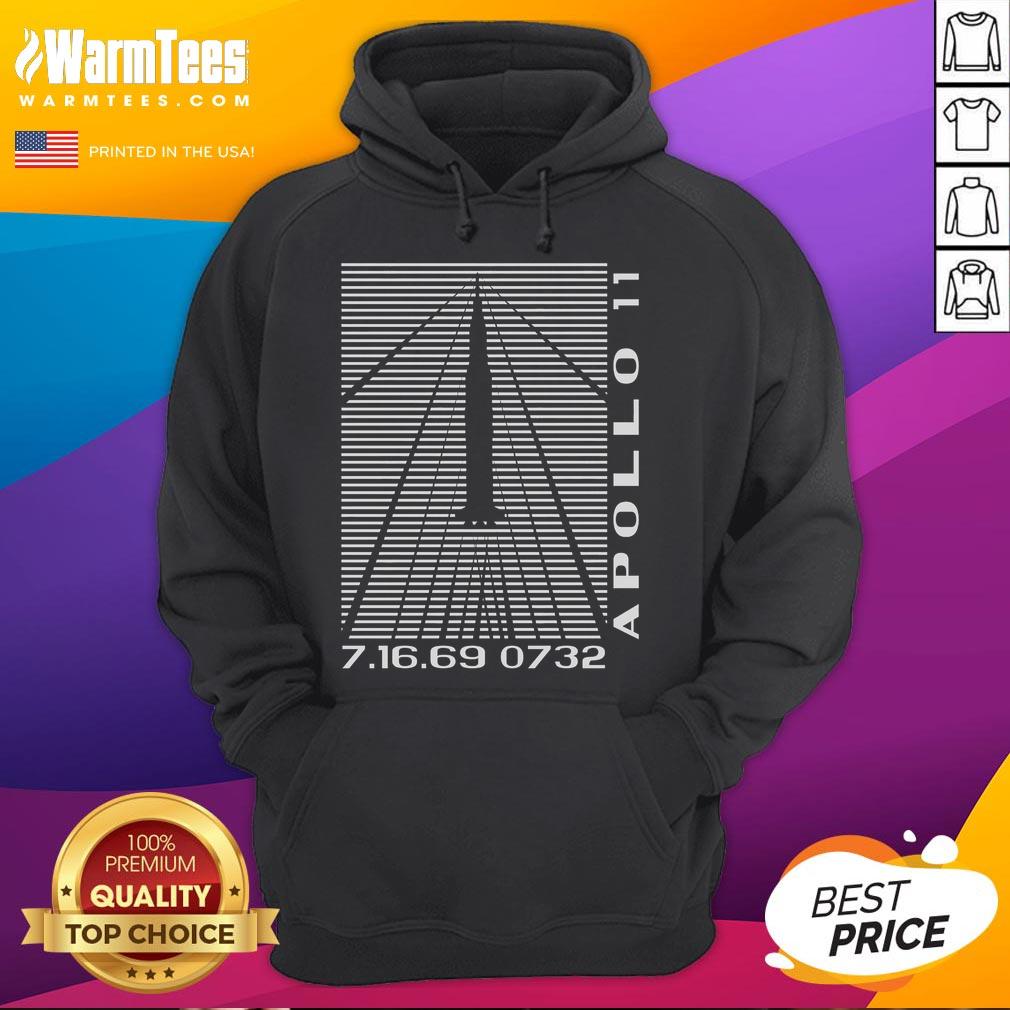 Official Shockwaves Apollo 11 Retro Space T-Shirt - Image 2