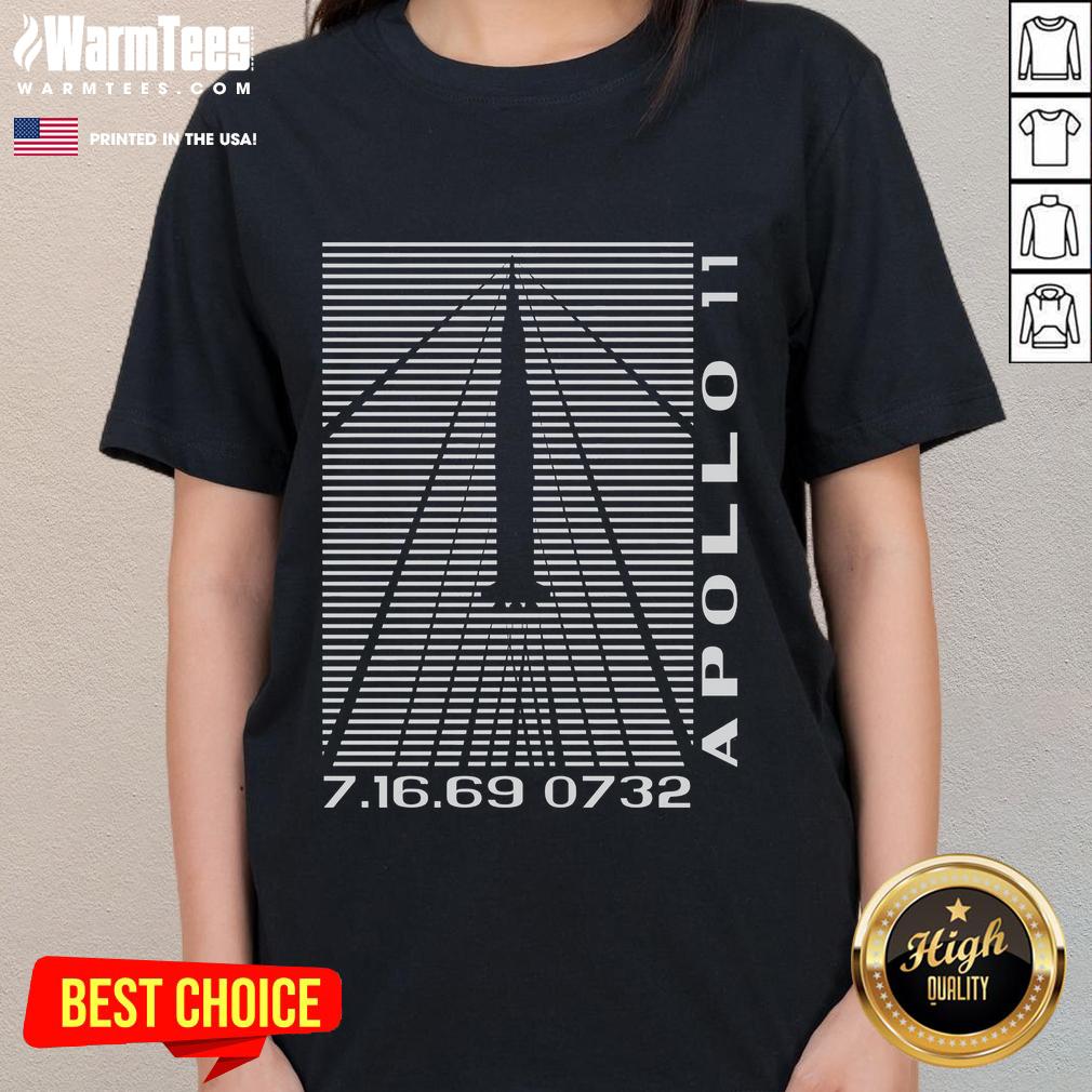 Official Shockwaves Apollo 11 Retro Space T-Shirt - Image 3