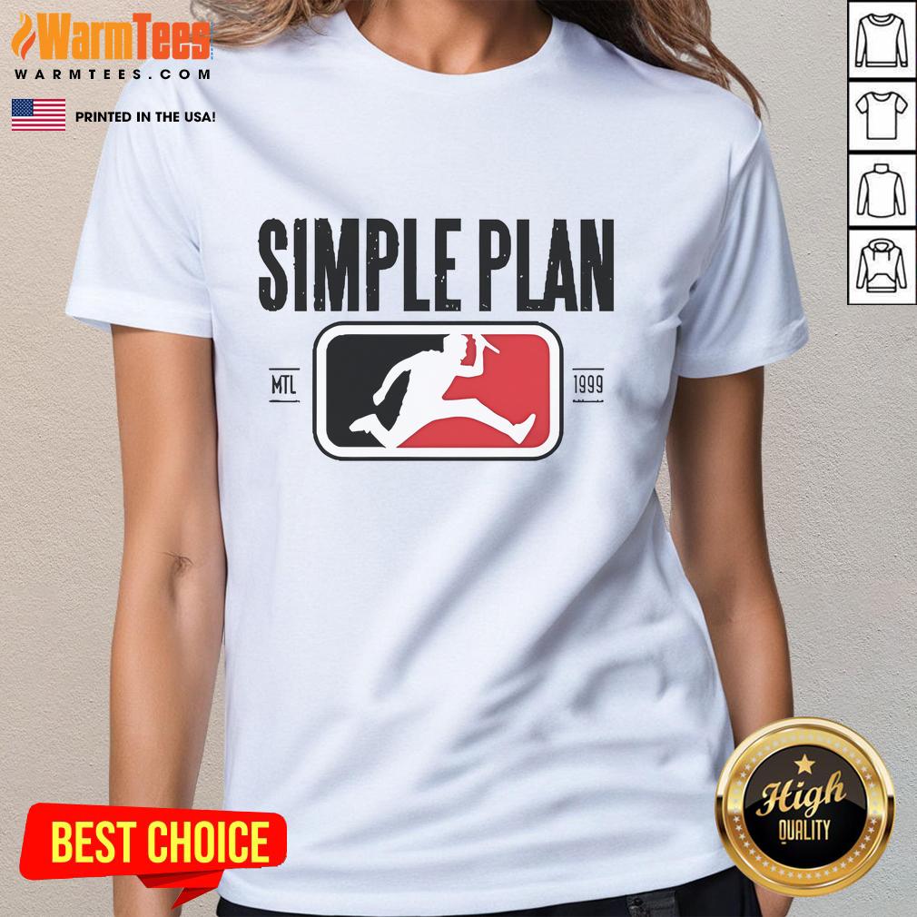 Official Simple Plan Sp Style Logo Raglan T-Shirt - Image 3