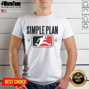 Official Simple Plan Sp Style Logo Raglan T-Shirt