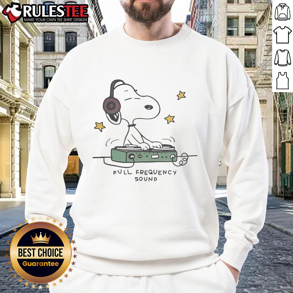 Official Snoopy DJ Full Frequency Sound T-Shirt - Image 5