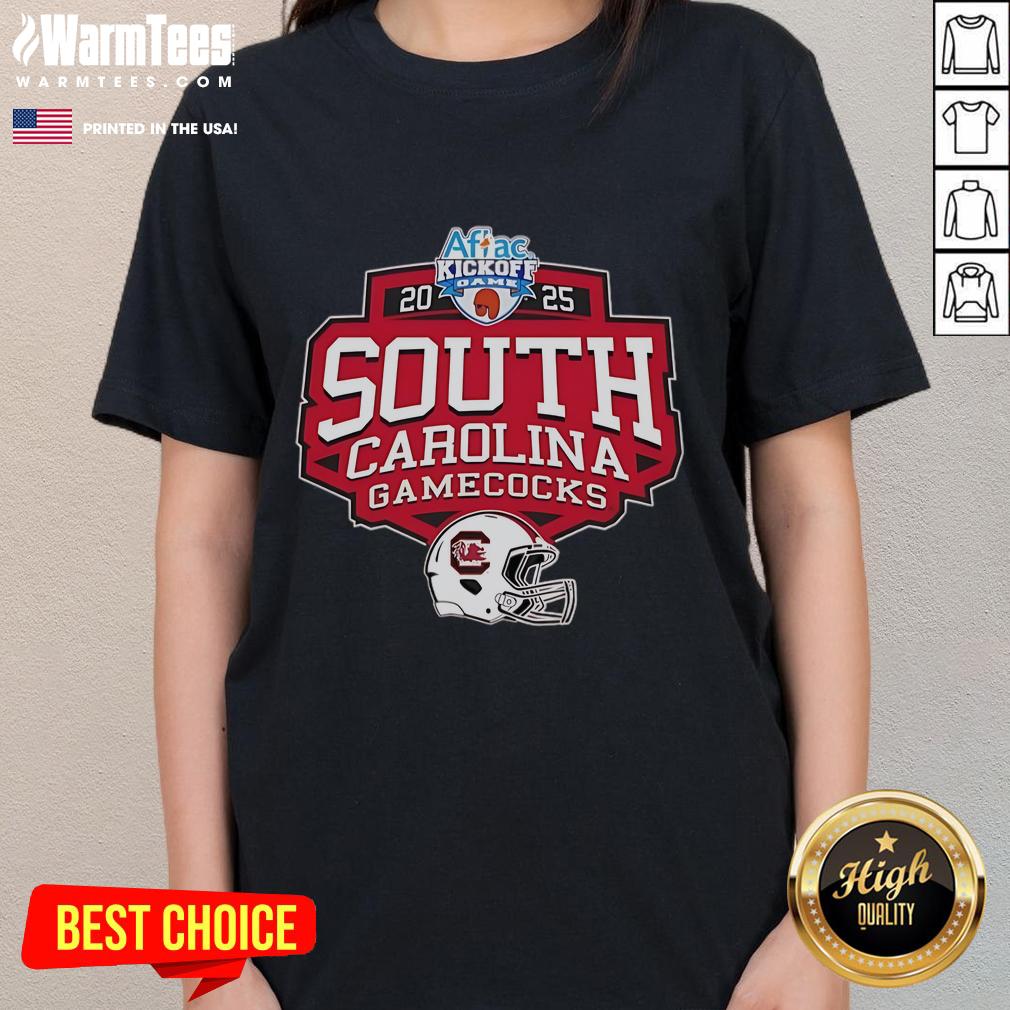 Official South Carolina Gamecocks 2025 Aflac Kickoff Game 2 T-Shirt - Image 3