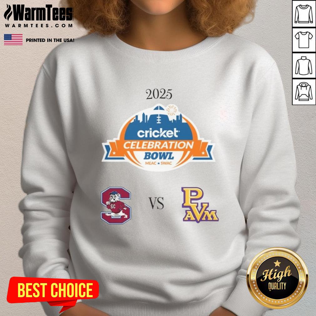 Official South Carolina State Bulldogs Vs Prairie View A&M Panthers 2025 Celebration Bowl T-Shirt - Image 5