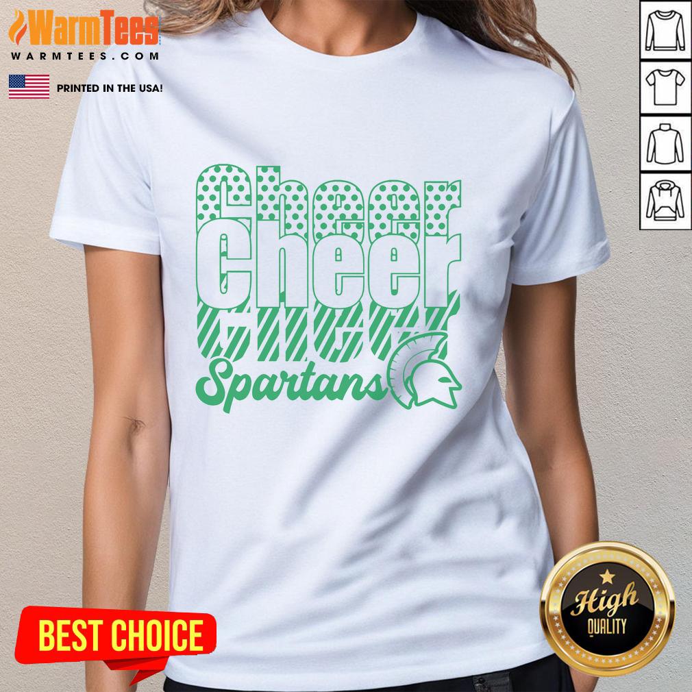 Official Spartans Cheer Cheer Cheer T-Shirt - Image 3