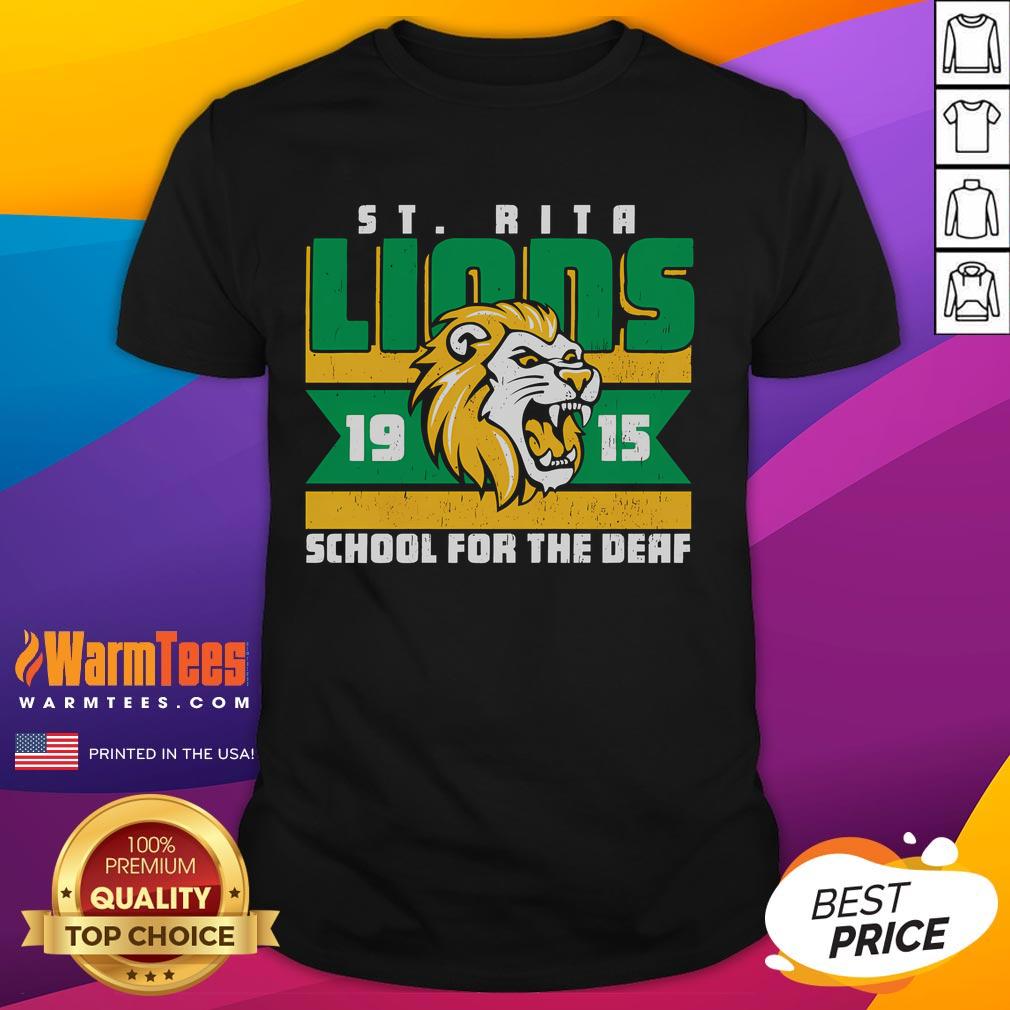 Official St Rita School For The Deaf Lions 19 15 T-Shirt