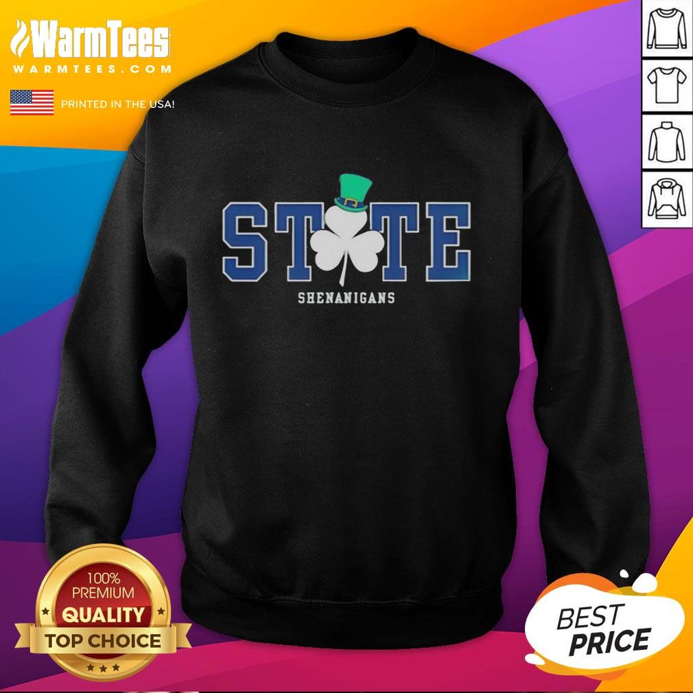 Official State Shenanigans Irish Green T-Shirt - Image 3