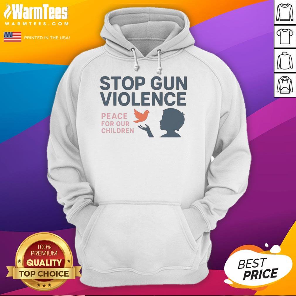 Official Stop Gun Violence Peace For Our Children T-Shirt - Image 2