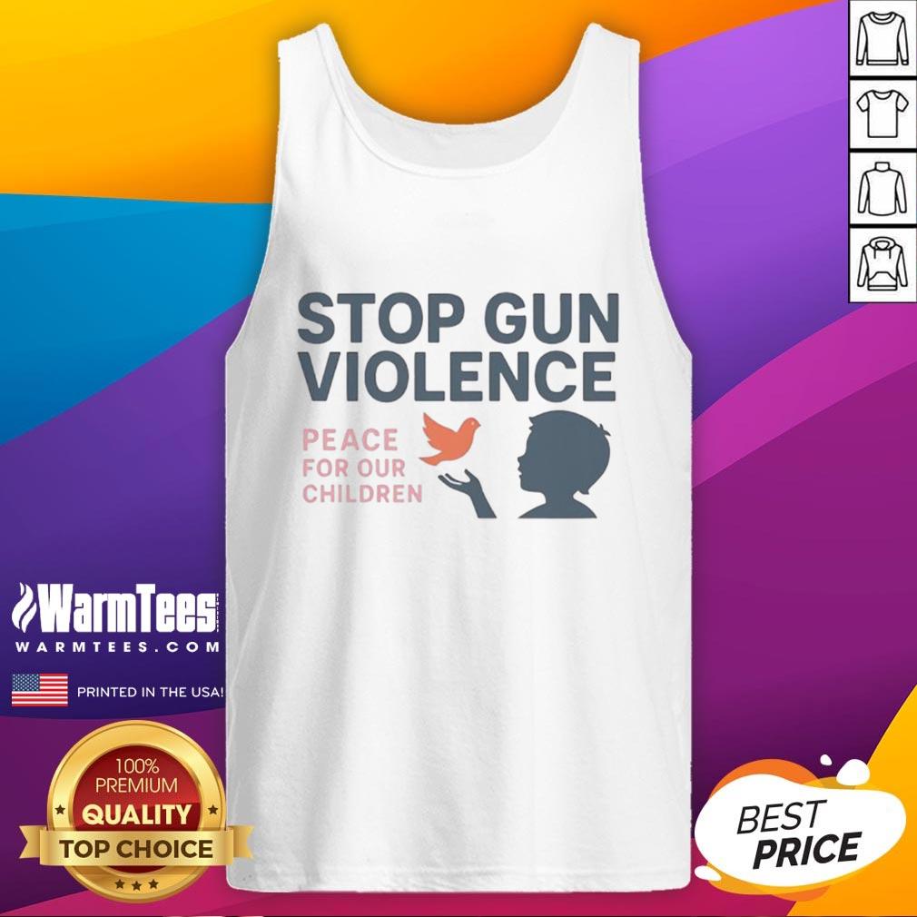 Official Stop Gun Violence Peace For Our Children T-Shirt - Image 4
