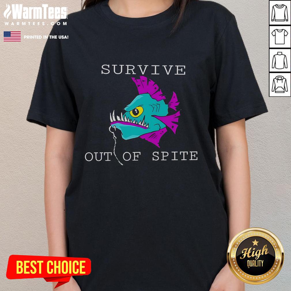 Official Survive Out Of Spite Fish T-Shirt - Image 3